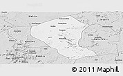 Silver Style Panoramic Map of Koundian