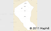 Classic Style Simple Map of Koundian, single color outside