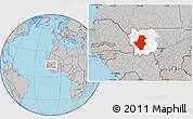 Gray Location Map of Bafoulabe, highlighted parent region