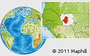 Physical Location Map of Bafoulabe, highlighted parent region