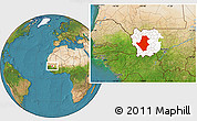 Satellite Location Map of Bafoulabe, highlighted parent region