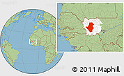 Savanna Style Location Map of Bafoulabe, highlighted parent region