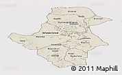 Shaded Relief Panoramic Map of Bafoulabe, cropped outside