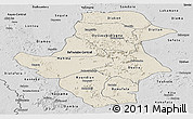 Shaded Relief Panoramic Map of Bafoulabe, desaturated