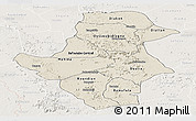 Shaded Relief Panoramic Map of Bafoulabe, lighten