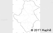 Blank Simple Map of Bafoulabe, cropped outside, no labels