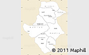 Classic Style Simple Map of Bafoulabe, single color outside