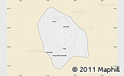 Classic Style Map of Bema, single color outside
