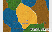 Political Map of Bema, darken