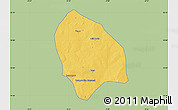 Savanna Style Map of Bema, single color outside