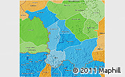 Political Shades 3D Map of Kenieba