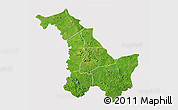 Satellite 3D Map of Kenieba, cropped outside