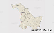 Shaded Relief 3D Map of Kenieba, cropped outside