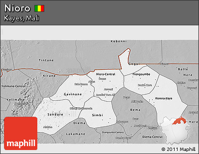 Gray 3D Map of Nioro