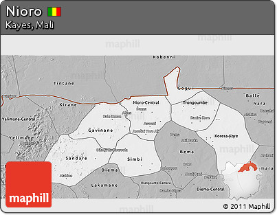 Gray 3D Map of Nioro