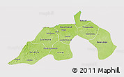 Physical 3D Map of Nioro, cropped outside