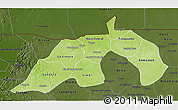Physical 3D Map of Nioro, darken