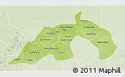 Physical 3D Map of Nioro, lighten