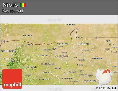 Satellite 3D Map of Nioro