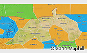Satellite 3D Map of Nioro, political outside