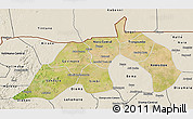Satellite 3D Map of Nioro, shaded relief outside