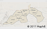 Shaded Relief 3D Map of Nioro, lighten
