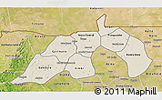 Shaded Relief 3D Map of Nioro, satellite outside