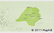 Physical 3D Map of Gavinane, lighten