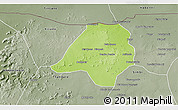 Physical 3D Map of Gavinane, semi-desaturated