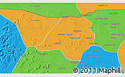 Political 3D Map of Gavinane