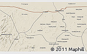 Shaded Relief 3D Map of Gavinane