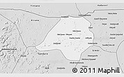 Silver Style 3D Map of Gavinane