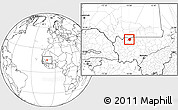 Blank Location Map of Gavinane