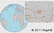 Gray Location Map of Gavinane