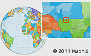 Political Location Map of Gavinane