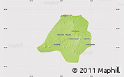 Physical Map of Gavinane, cropped outside