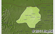 Physical Map of Gavinane, darken