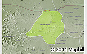 Physical Map of Gavinane, semi-desaturated