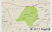 Physical Map of Gavinane, shaded relief outside