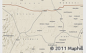 Shaded Relief Map of Gavinane