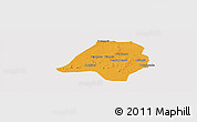 Political Panoramic Map of Gavinane, cropped outside