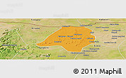 Political Panoramic Map of Gavinane, satellite outside
