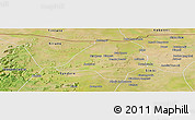 Satellite Panoramic Map of Gavinane