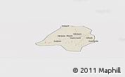 Shaded Relief Panoramic Map of Gavinane, cropped outside