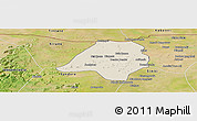 Shaded Relief Panoramic Map of Gavinane, satellite outside