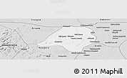 Silver Style Panoramic Map of Gavinane