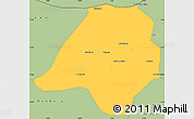 Savanna Style Simple Map of Gavinane