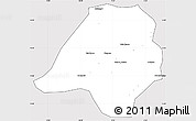 Silver Style Simple Map of Gavinane, cropped outside