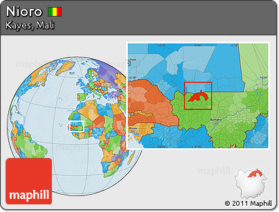 Political Location Map of Nioro