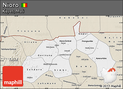 Classic Style Map of Nioro